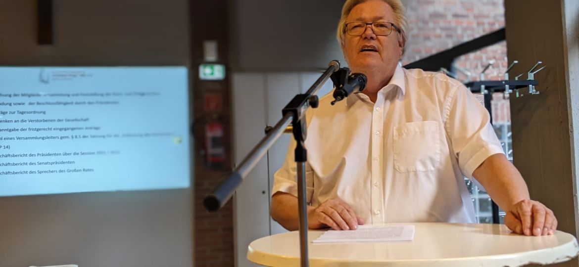 Achim Kaschny auf der Mitgliederversammlung 2022