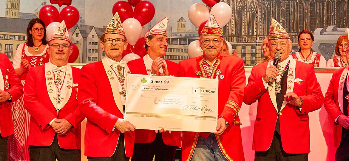 Scheckübergabe vom Senat