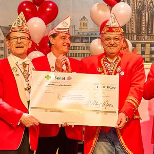 Scheckübergabe vom Senat